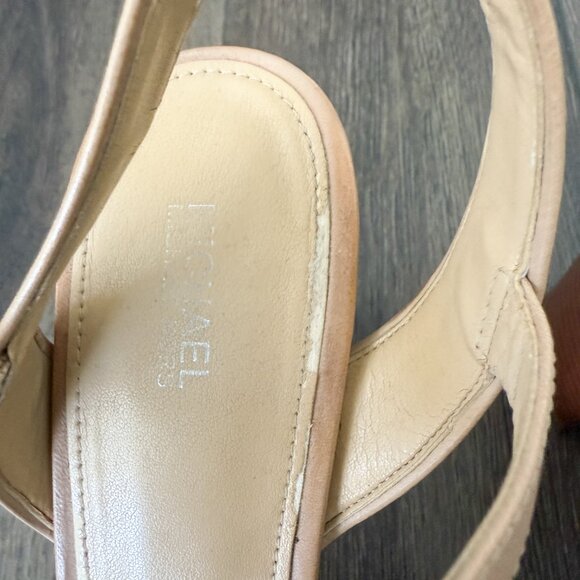 MICHAEL KORS Platform Heels - Leather - Cream - Size 9.5 - Picture 3 of 8